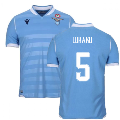 2019-2020 Lazio Authentic Home Match Shirt (LUKAKU 5)