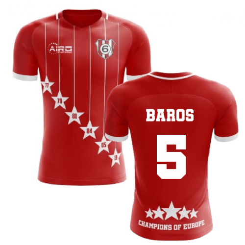 2024-2025 Liverpool 6 Time Champions Concept Football Shirt (Baros 5)