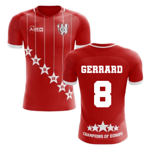 2024-2025 Liverpool 6 Time Champions Concept Football Shirt (Gerrard 8)