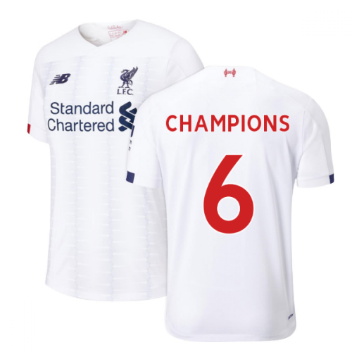 2019-2020 Liverpool Away Football Shirt (Kids) (Champions 6)