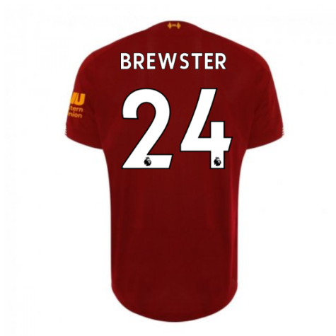 2019-2020 Liverpool Home Football Shirt (Brewster 24) - Kids