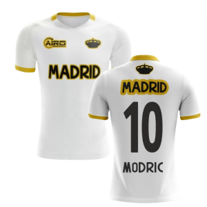 2024-2025 Madrid Concept Training Shirt (White) (MODRIC 10)