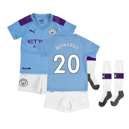 2019-2020 Man City Home Mini Kit (BERNARDO 20)