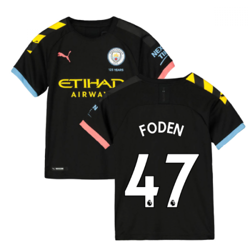 2019-2020 Manchester City Puma Away Football Shirt (Kids) (FODEN 47)