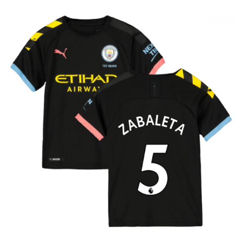 2019-2020 Manchester City Puma Away Football Shirt (Kids) (ZABALETA 5)