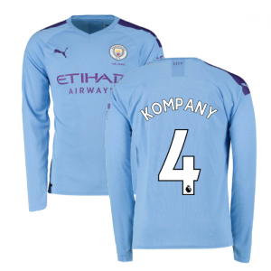 2019-2020 Manchester City Puma Home Long Sleeve Shirt (KOMPANY 4)