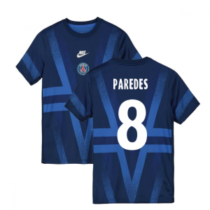 2019-2020 PSG Nike Pre-Match Training Shirt (Blue) (PAREDES 8)