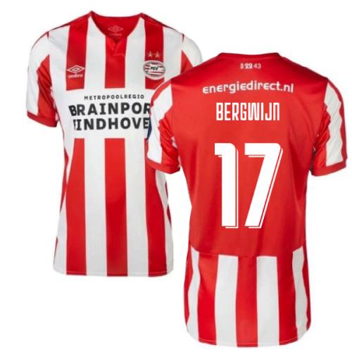 2019-2020 PSV Eindhoven Home Football Shirt (Kids) (Bergwijn 17)