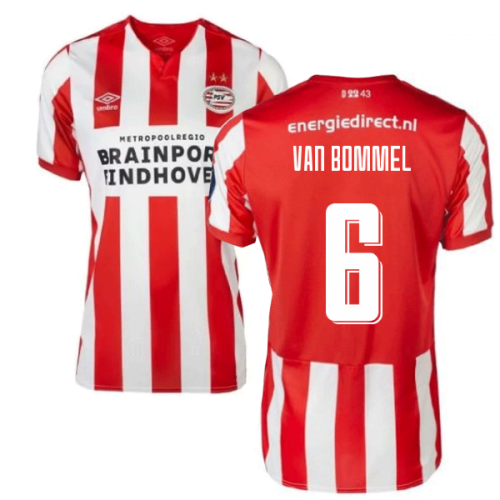 2019-2020 PSV Eindhoven Home Football Shirt (Kids) (Van Bommel 6)