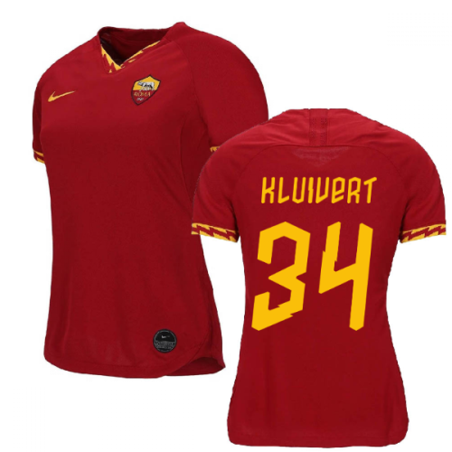 2019-2020 Roma Home Nike Ladies Shirt (KLUIVERT 34)