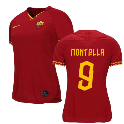 2019-2020 Roma Home Nike Ladies Shirt (MONTELLA 9)