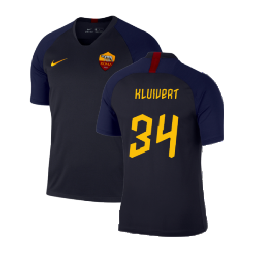 2019-2020 Roma Training Shirt (Dark Obsidian) (KLUIVERT 34)