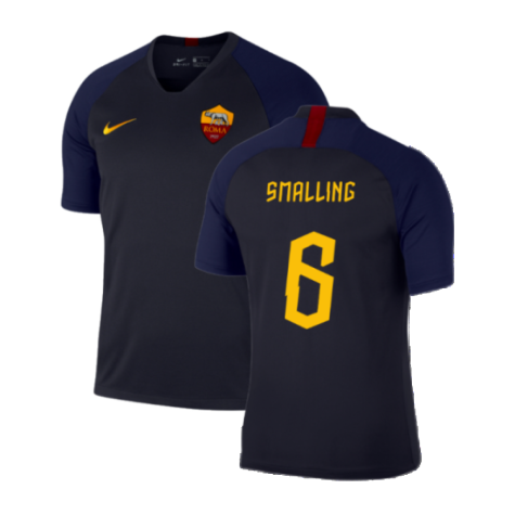 2019-2020 Roma Training Shirt (Dark Obsidian) (Smalling 6)