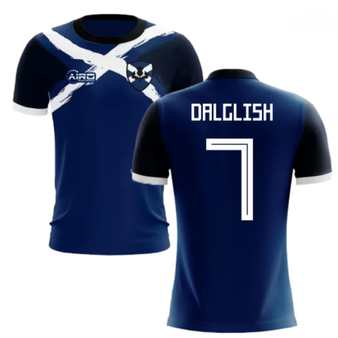 2024-2025 Scotland Flag Concept Football Shirt (Dalglish 7)