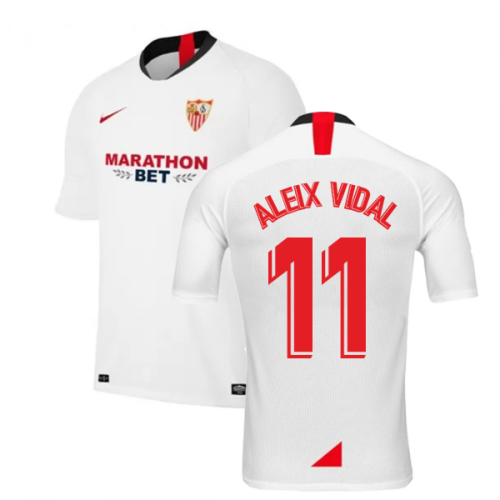 2019-2020 Sevilla Home Nike Football Shirt (ALEIX VIDAL 11)