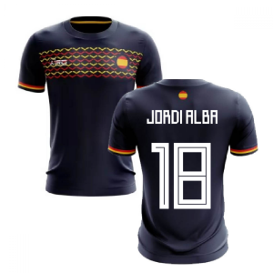 2024-2025 Spain Away Concept Football Shirt (Jordi Alba 18)