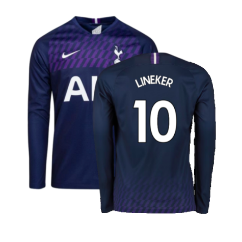 2019-2020 Tottenham Long Sleeve Away Shirt (LINEKER 10)