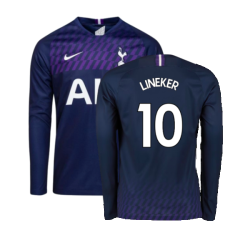 2019-2020 Tottenham Long Sleeve Away Shirt (LINEKER 10)