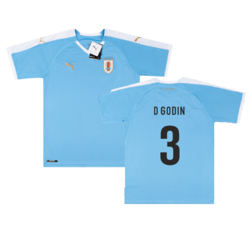 2019-2020 Uruguay Home Jersey (D Godin 3)