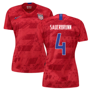 2019-2020 USA Away Nike Womens Shirt (Sauerbrunn 4) 2019-2020 USA Away Nike Womens Shirt (Sauerbrunn 4)
