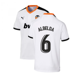 2019-2020 Valencia Home Puma Shirt (Kids) (ALBELDA 6) 2019-2020 Valencia Home Puma Shirt (Kids) (ALBELDA 6)
