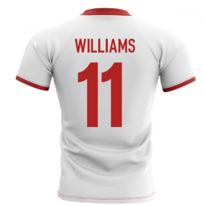 2024-2025 Wales Flag Concept Rugby Shirt (Williams 11)