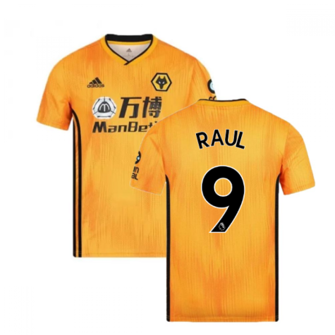 2019-2020 Wolves Home Football Shirt (RAUL 9)