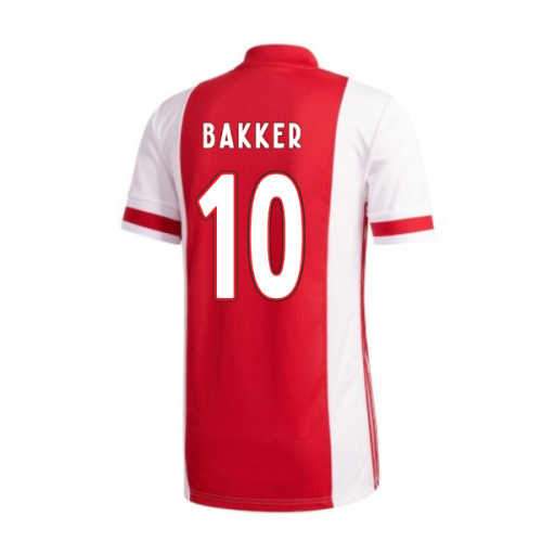 2020-2021 Ajax Adidas Home Football Shirt (Bakker 10)