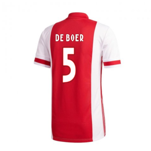 2020-2021 Ajax Adidas Home Football Shirt (DE BOER 5)