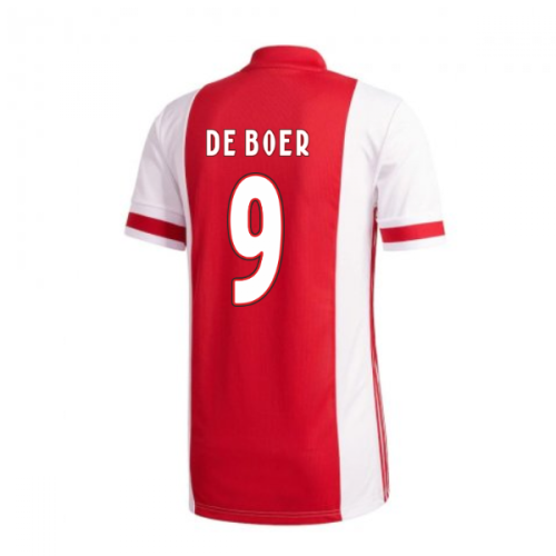 2020-2021 Ajax Adidas Home Football Shirt (DE BOER 9)