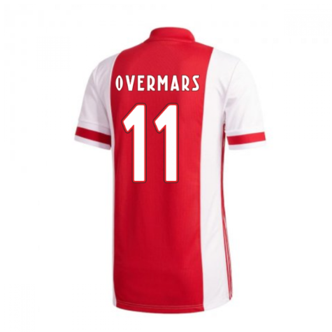 2020-2021 Ajax Adidas Home Football Shirt (OVERMARS 11)