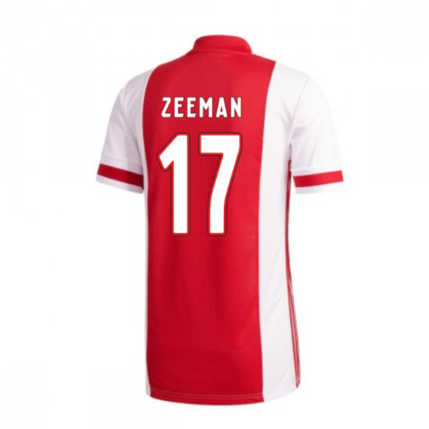 2020-2021 Ajax Adidas Home Football Shirt (Zeeman 17)