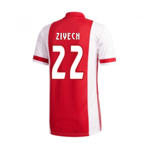 2020-2021 Ajax Adidas Home Football Shirt (ZIYECH 22)