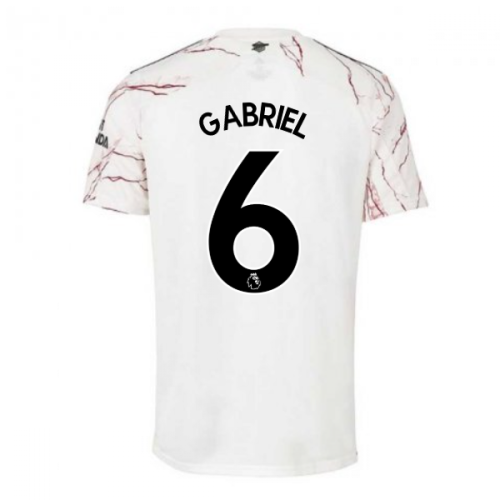 2020-2021 Arsenal Adidas Away Football Shirt (Gabriel 6)