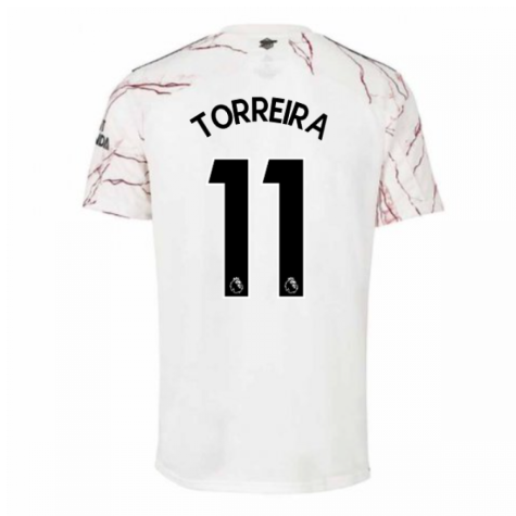 2020-2021 Arsenal Adidas Away Football Shirt (Kids) (TORREIRA 11)