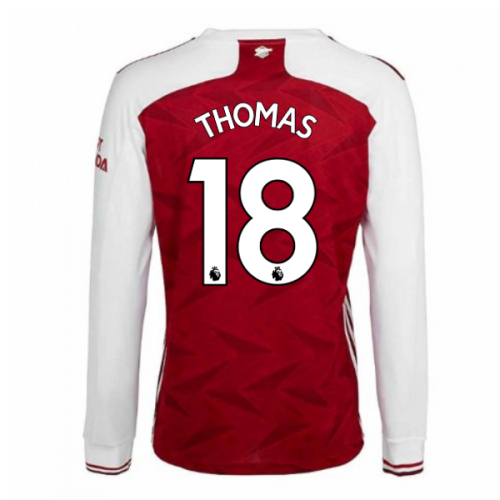 2020-2021 Arsenal Adidas Home Long Sleeve Shirt (THOMAS 18)