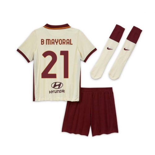 2020-2021 AS Roma Away Nike Little Boys Mini Kit (B MAYORAL 21)