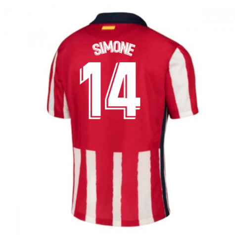 2020-2021 Atletico Madrid Home Nike Shirt (Kids) (SIMONE 14)