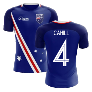 2024-2025 Australia Flag Away Concept Football Shirt (Cahill 4)