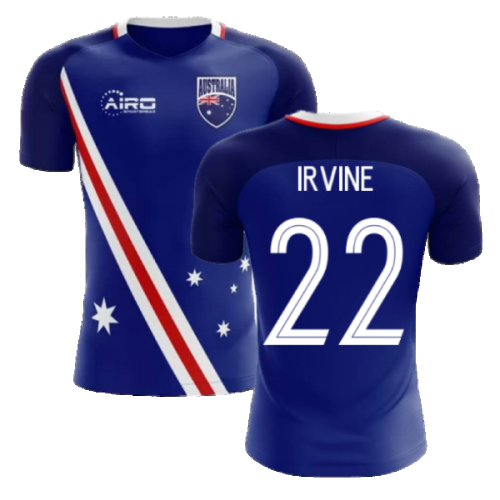 2024-2025 Australia Flag Away Concept Football Shirt (Irvine 22)