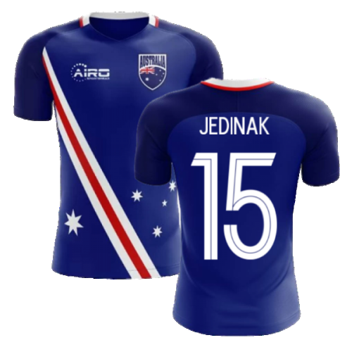 2024-2025 Australia Flag Away Concept Football Shirt (Jedinak 15)