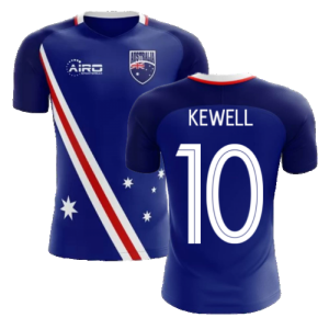 2024-2025 Australia Flag Away Concept Football Shirt (Kewell 10)