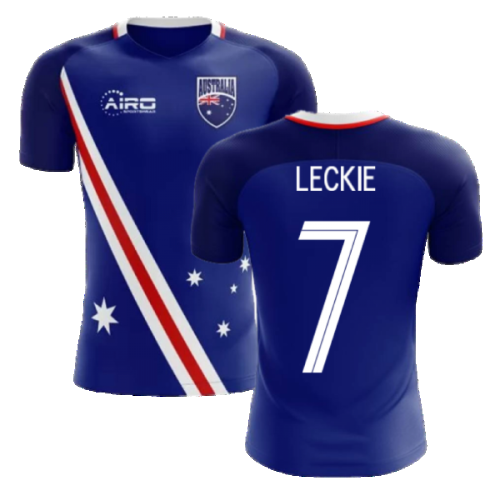 2024-2025 Australia Flag Away Concept Football Shirt (Leckie 7)