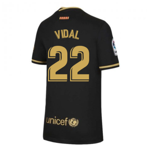 2020-2021 Barcelona Away Nike Shirt (Kids) (VIDAL 22)