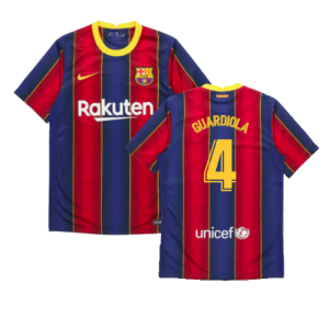 2020-2021 Barcelona Home Jersey (GUARDIOLA 4)