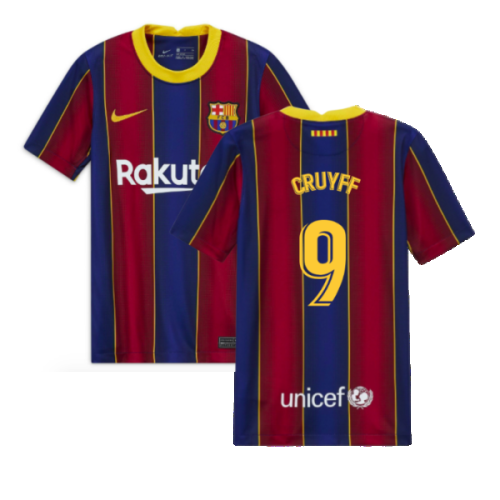 2020-2021 Barcelona Home Jersey (Kids) (CRUYFF 9)