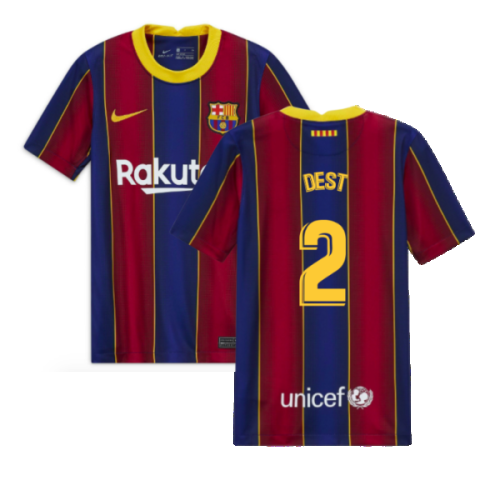 2020-2021 Barcelona Home Jersey (Kids) (DEST 2)