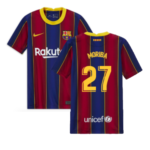 2020-2021 Barcelona Home Jersey (Kids) (MORIBA 27)