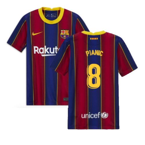 2020-2021 Barcelona Home Jersey (Kids) (PJANIC 8)