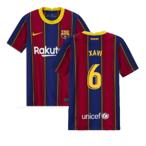 2020-2021 Barcelona Home Jersey (Kids) (XAVI 6)